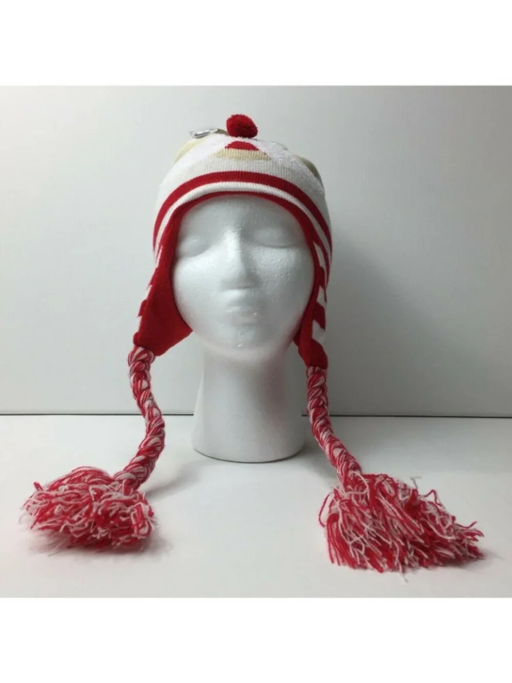 Holiday Time Unisex Children's Santa Laplander Hat Googly Eyes Christmas Festive
